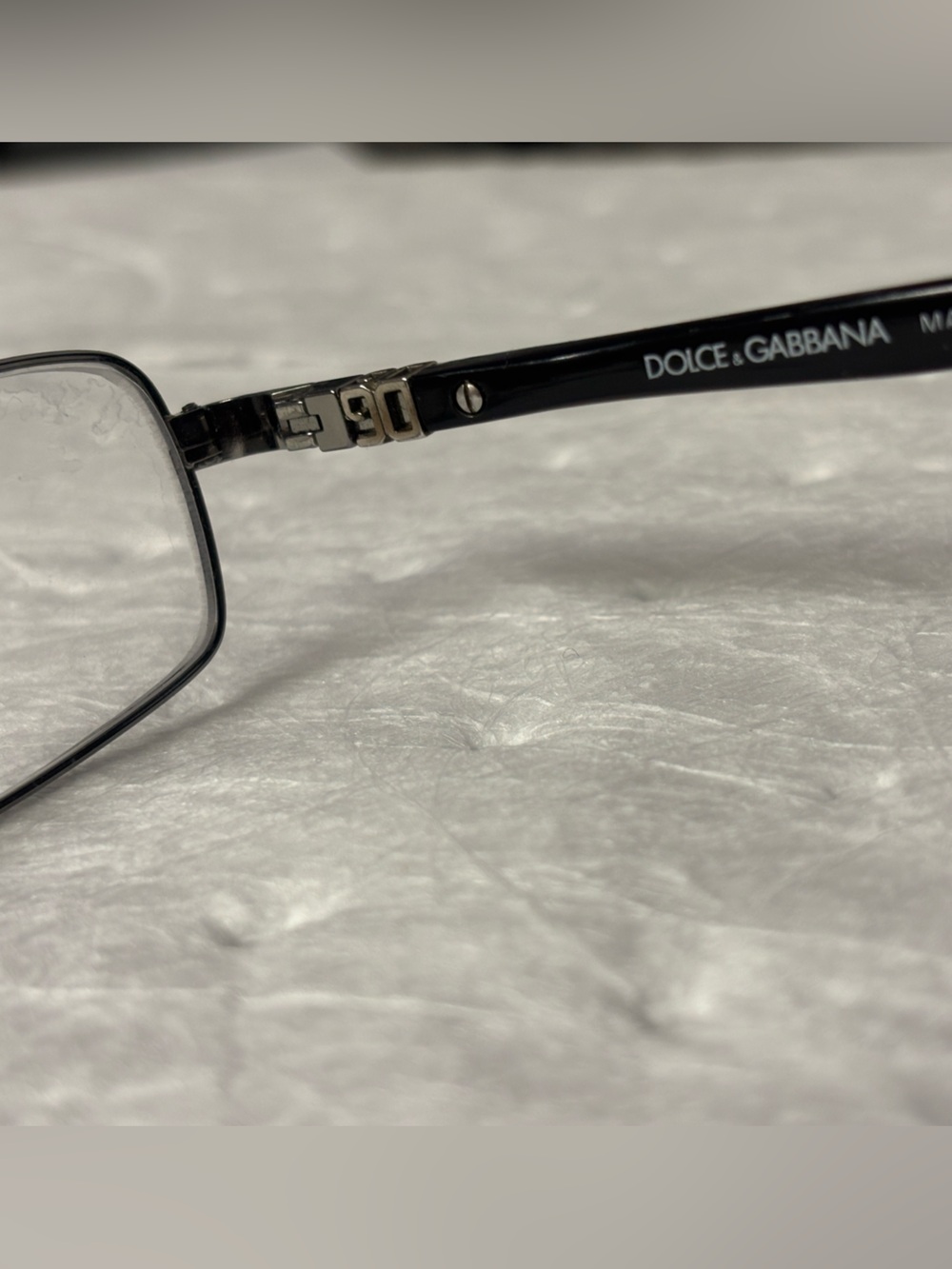 Dolce & Gabbana Black Frames with Gold Logo Temple